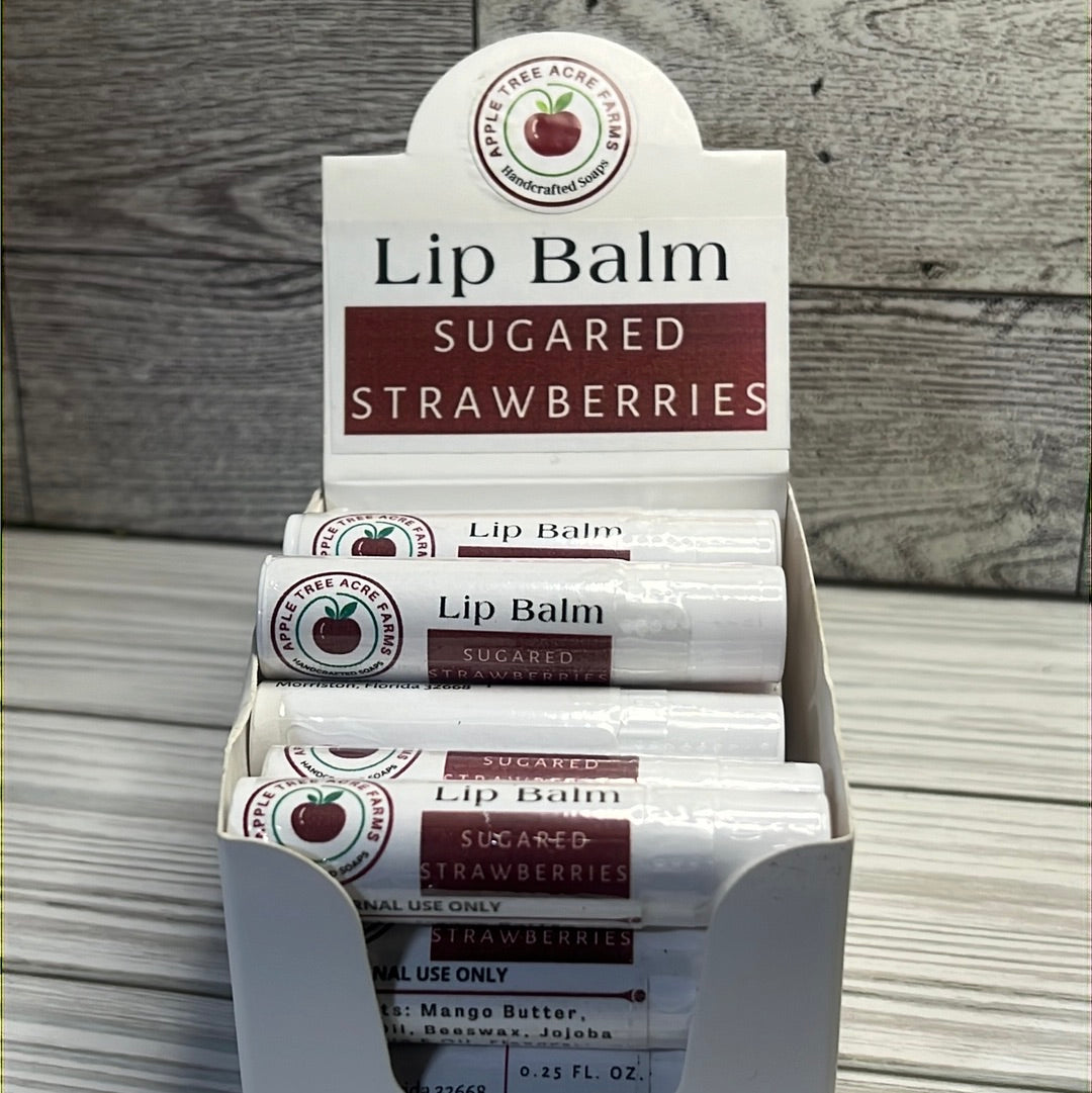 Sugared Strawberries Lip Balm Tube