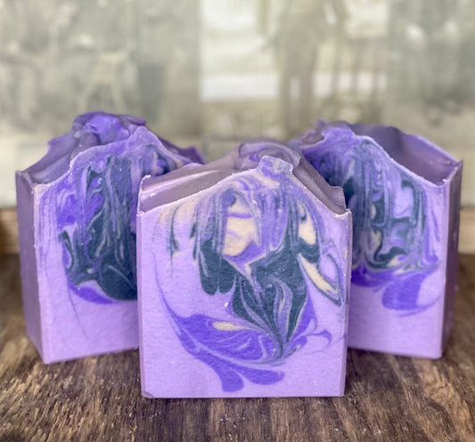 Black Amber Lavender Bar Soap